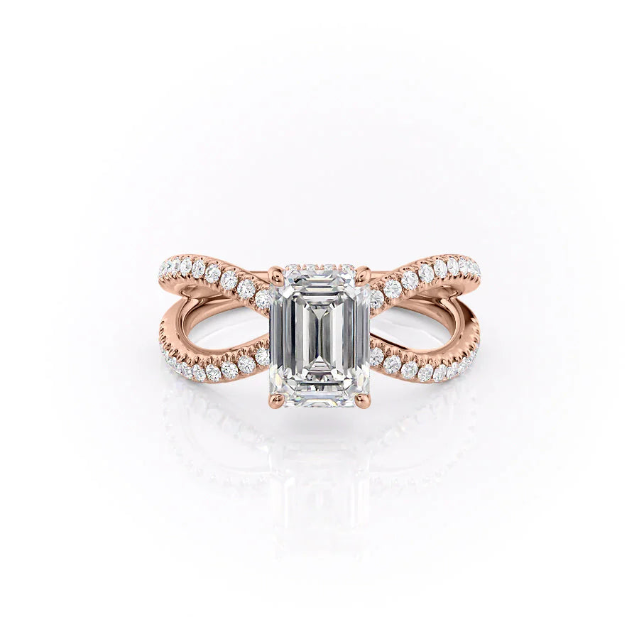 The Zoey Emerald Rose Gold 14k, The Zoey Emerald Rose Gold 18k