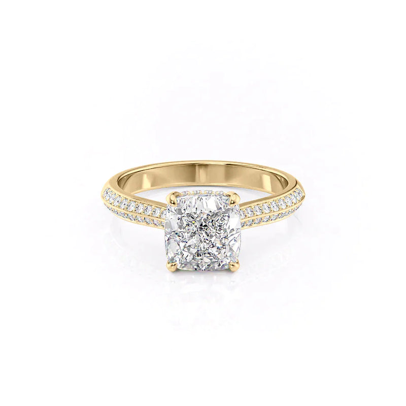 Cushion Yellow Gold 14K The Kayla, Cushion Yellow Gold 18K The Kayla