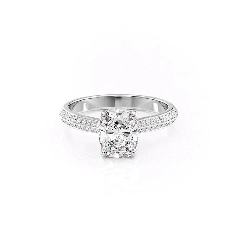 Elongated Cushion White Gold 14K The Kayla, Elongated Cushion White Gold 18K The Kayla