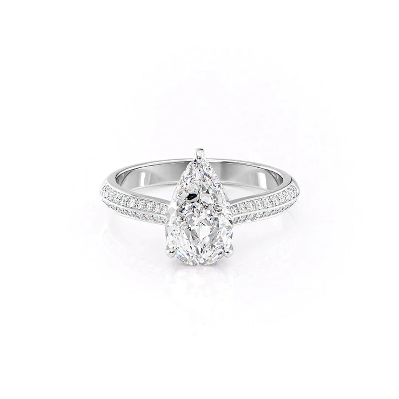 Pear White Gold 14K The Kayla, Pear White Gold 18K The Kayla
