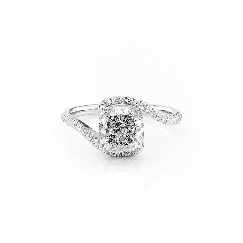 Cushion The Pave Skyler White Gold 14K, Cushion The Pave Skyler White Gold 18K