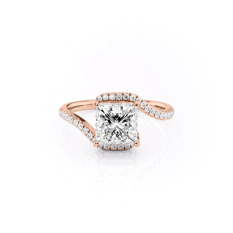 Princess The Pave Skyler Rose Gold 14K, Princess The Pave Skyler Rose Gold 18K