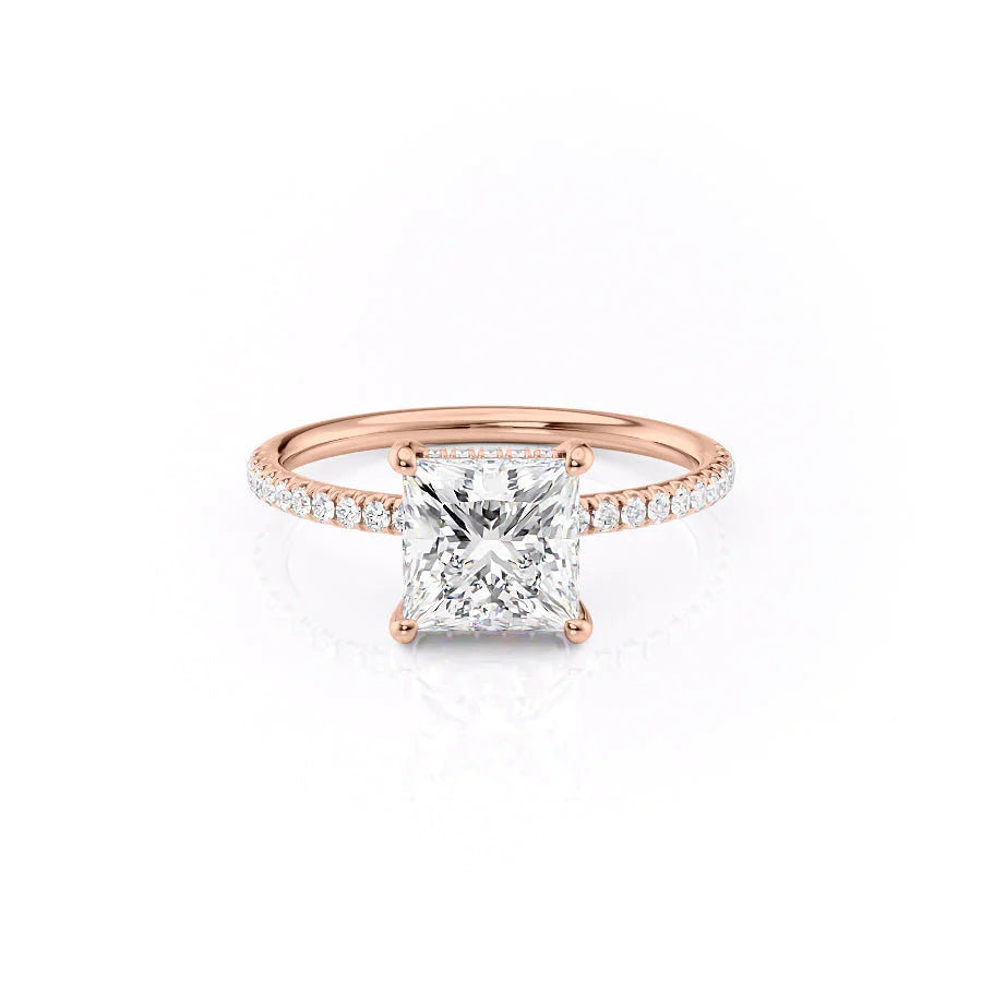 Princess Rose Gold 14K The Low Profile Kamellie, Princess Rose Gold 18K The Low Profile Kamellie