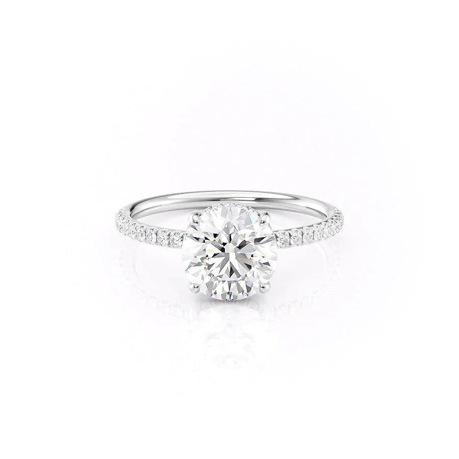 Round White Gold 14K The Low Profile Kamellie, Round White Gold 18K The Low Profile Kamellie