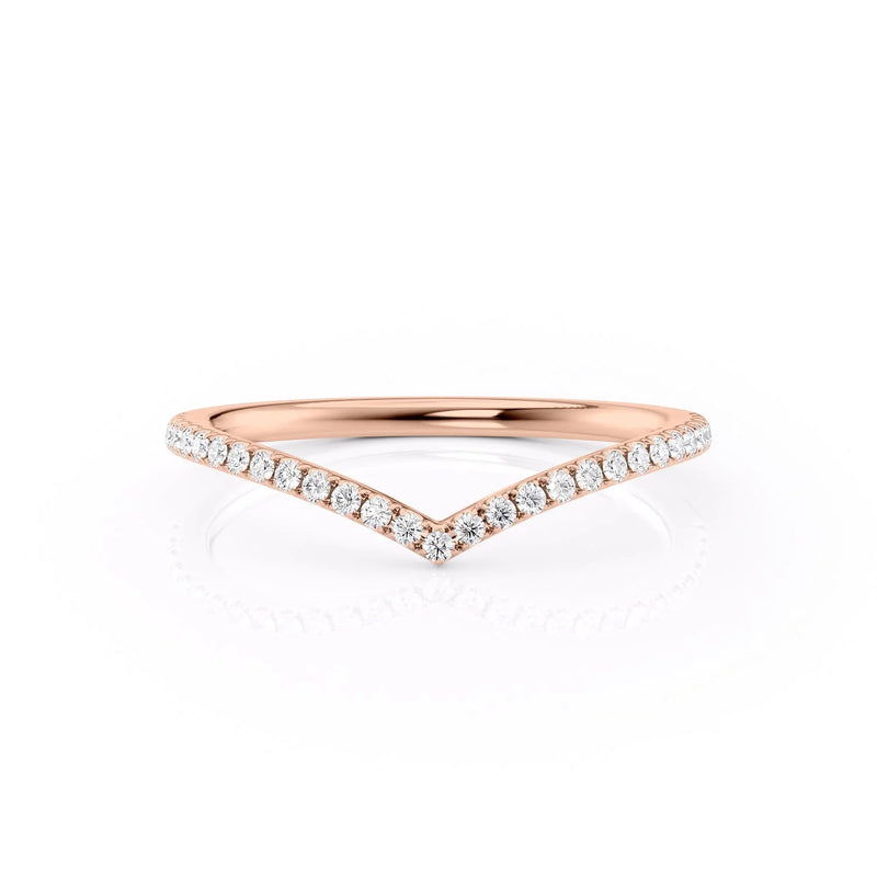 14k Rose Gold 1.5mm Chevron Helen 18k Rose Gold 1.5mm Chevron Helen