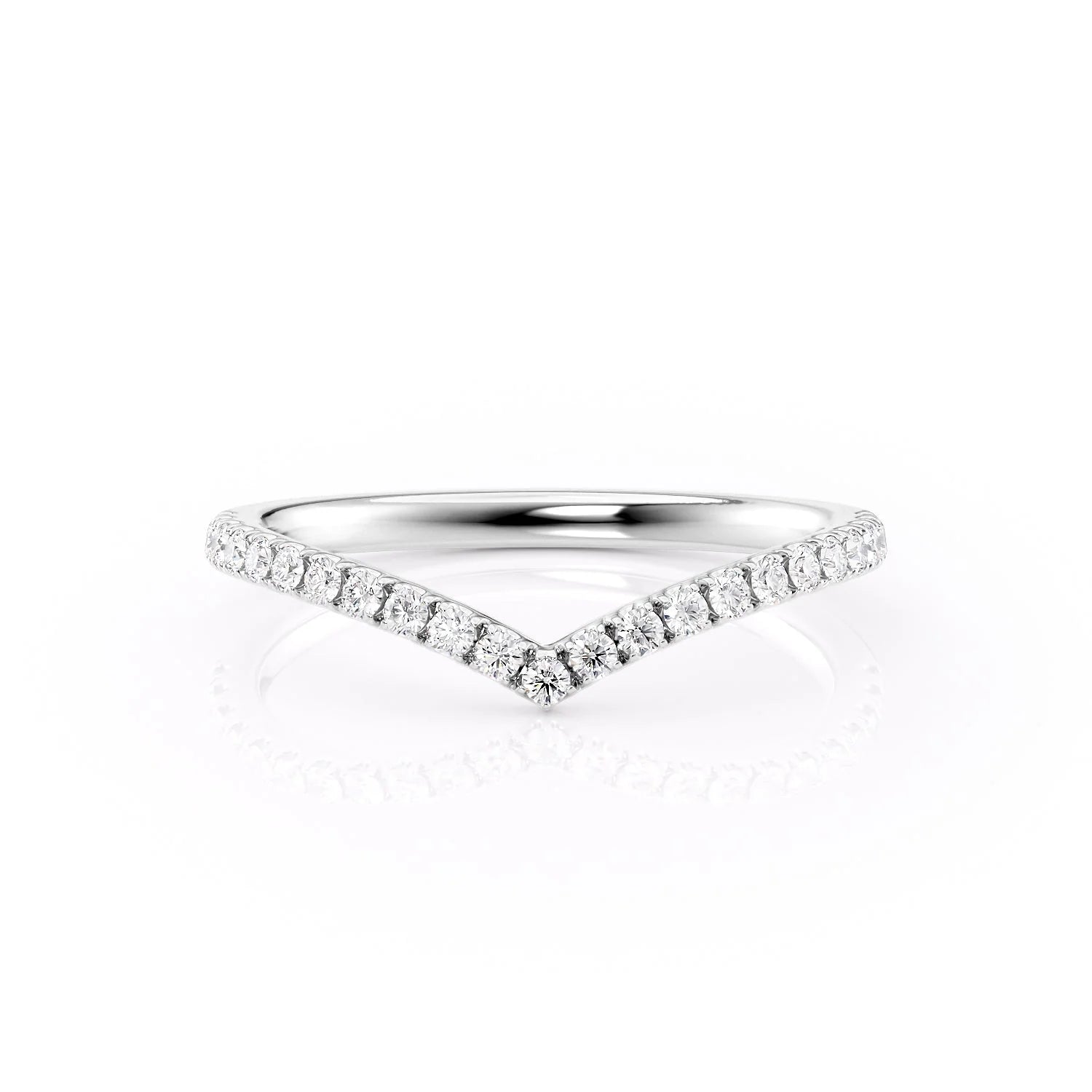 14k White Gold 1.8mm Chevron Helen 18k White Gold 1.8mm Chevron Helen