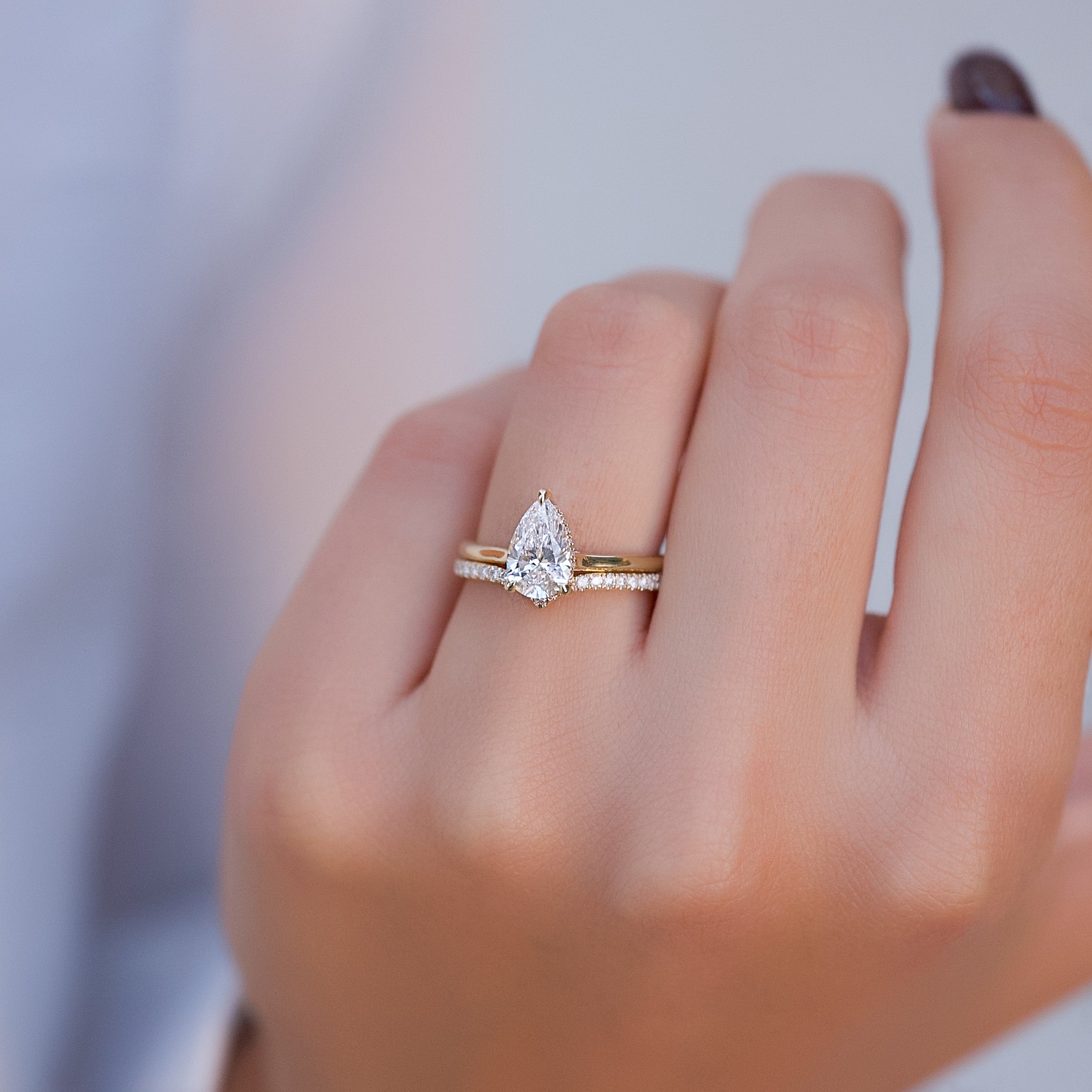 Keyzar · How To Pick, Set, & Never Regret Pear Shape Engagement Rings