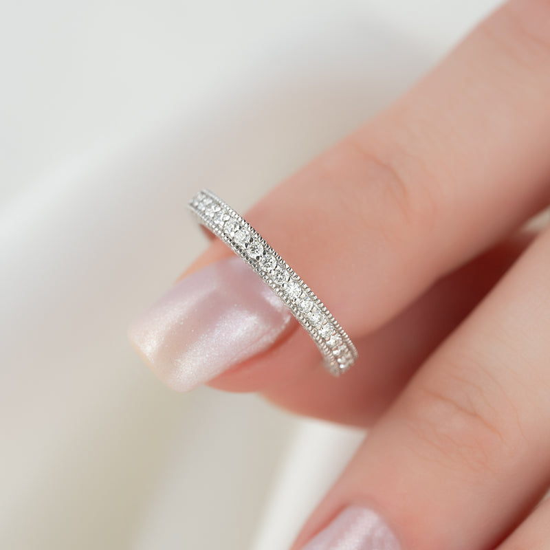 The Catherine - Wedding Band Made in White Gold