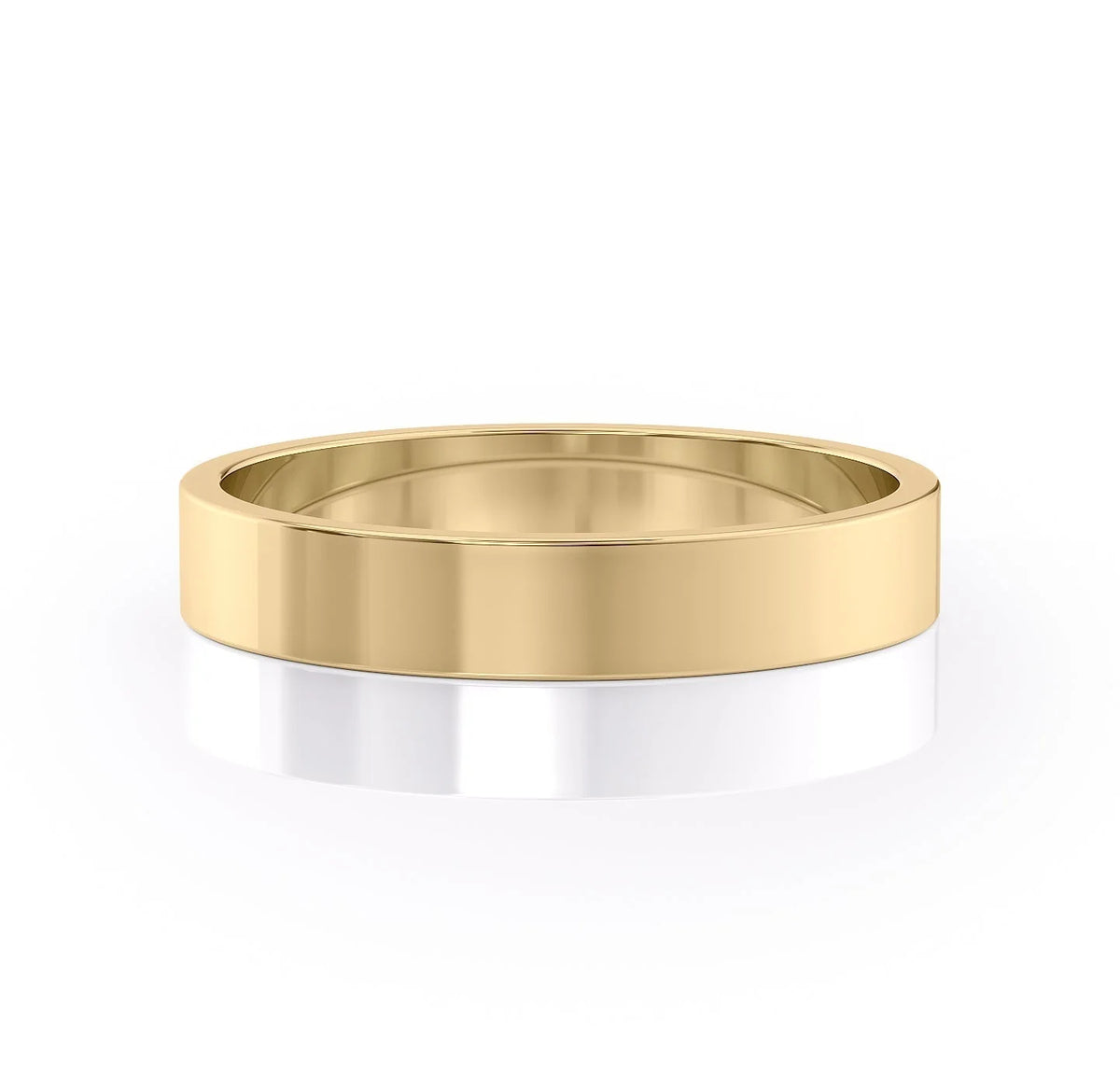 14k Yellow Gold Polished 4MM The Daniel 18k Yellow Gold Polished 4MM The Daniel