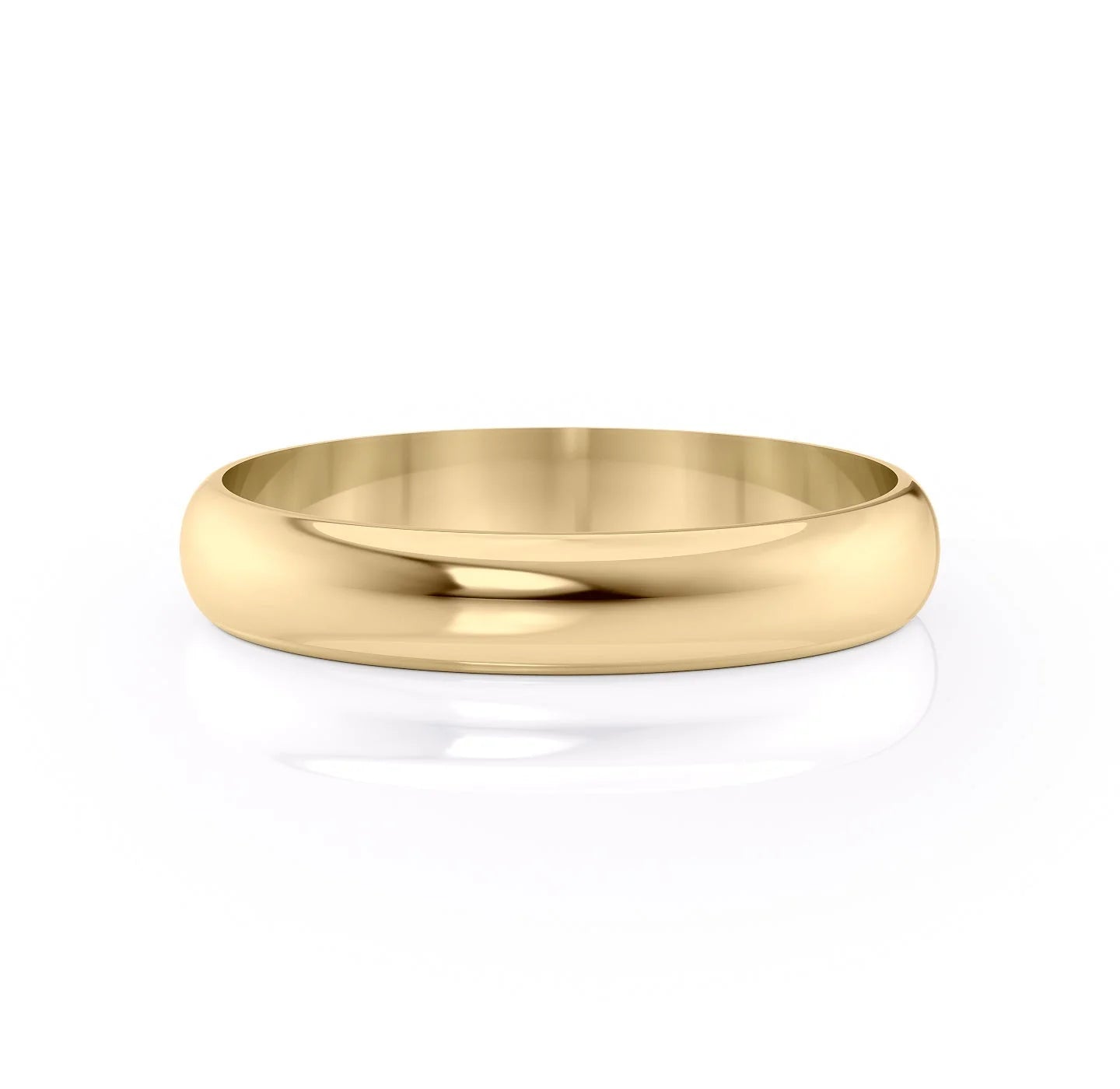 14k Yellow Gold Polished 4MM The James 18k Yellow Gold Polished 4MM The James