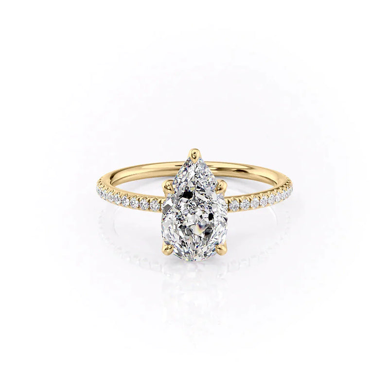 The Pave Petal Kamellie YG PS