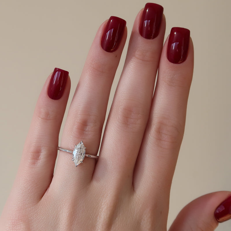 The Lexie - Engagement Ring Made in White Gold