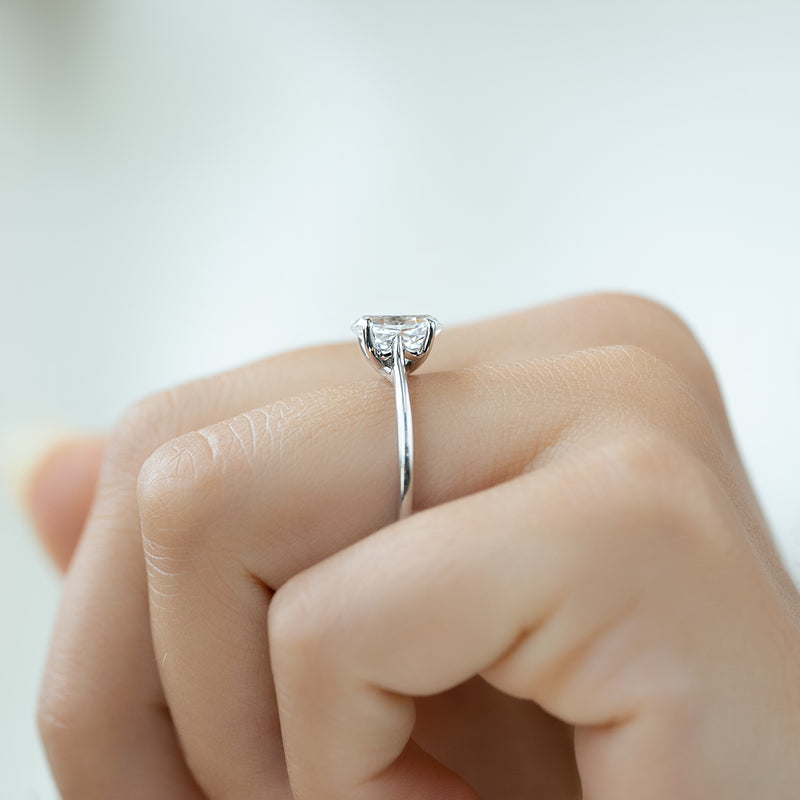 The Lexie - Engagement Ring Made in White Gold