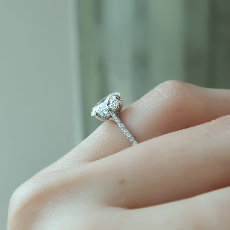 The Pave Lexie - Engagement Ring Made in White Gold