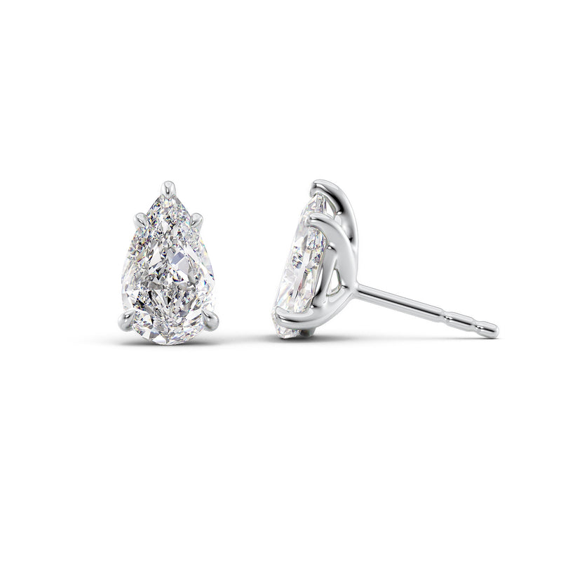 Stud Earrings 2ct WG PS