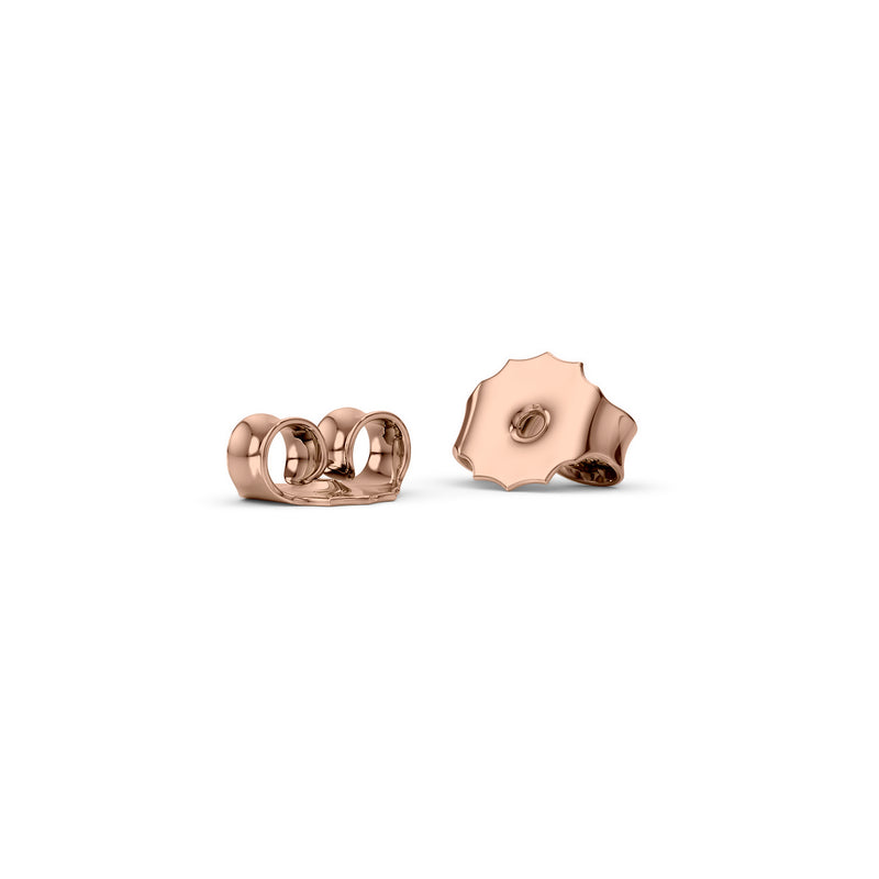 Basket Stud Earrings 2ct RG MQ