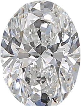 0.5 Carat E VS2 Oval Natural Diamond