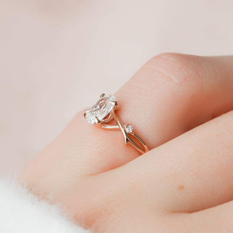 The Twig - Engagement Ring Made in Rose Gold