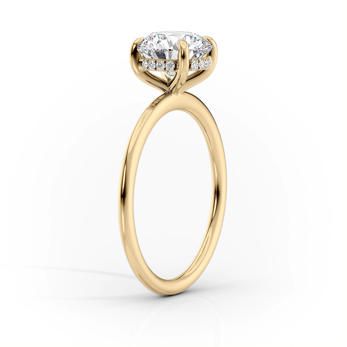 Gold Store Jewelry|women's 24k Gold-filled Engagement Ring Set With Cz  Diamonds