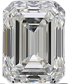 0.5 Carat H VVS1 Emerald Natural Diamond