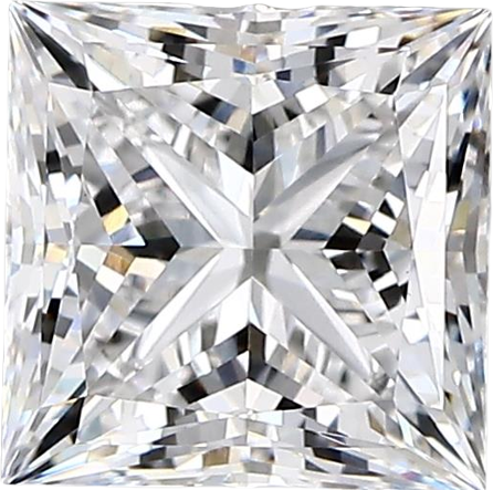 2.11 Carat D vvs2 Princess Lab Diamond