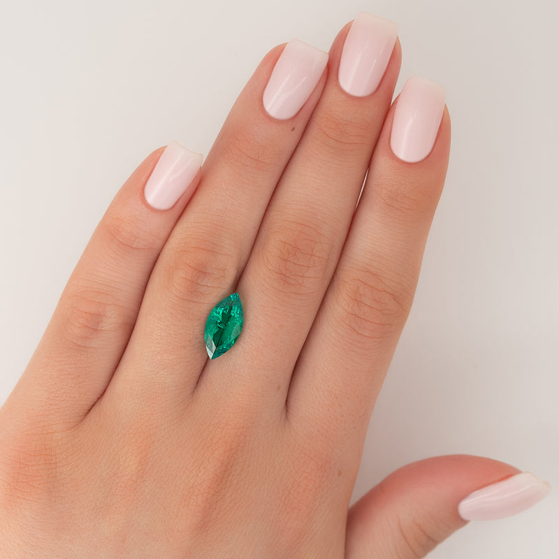 3.5Ct Marquise Cut Lab Created Emerald