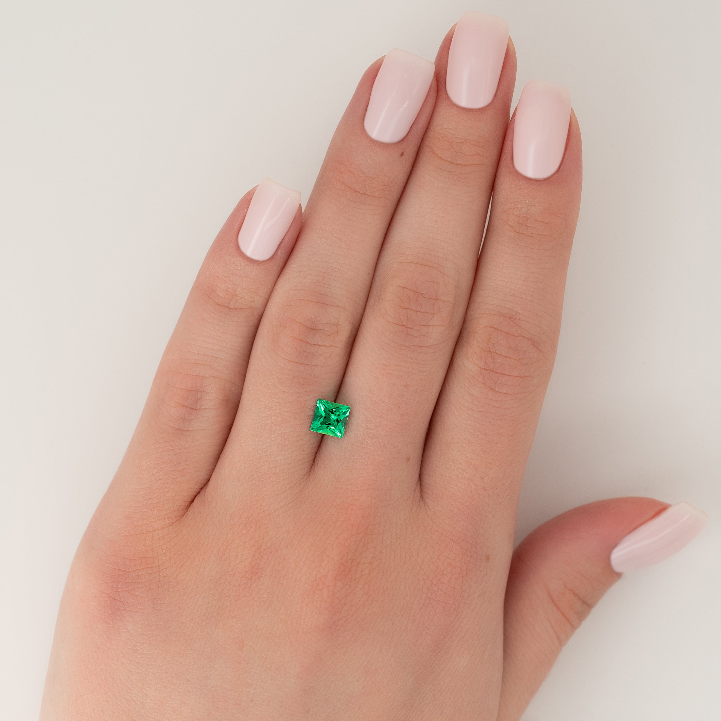 1Ct Princess Cut Lab Created Emerald