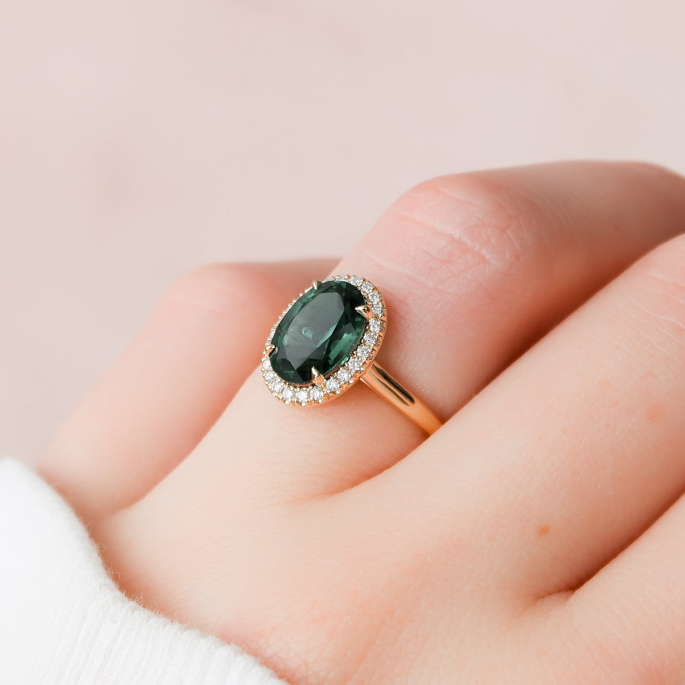 Natural Oval Shape Emerald Ring, Panna Gemstone Ring - Shraddha Shree Gems