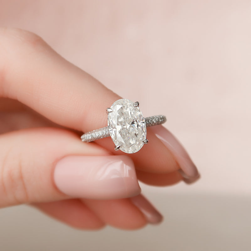 Hidden diamond sales engagement ring