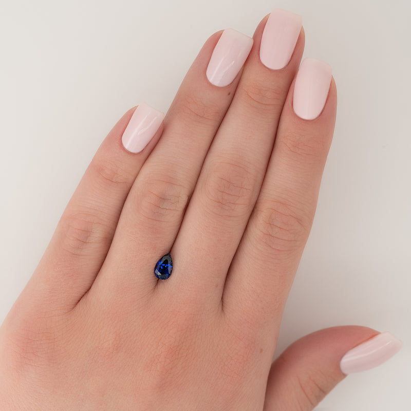 1Ct Pear Cut Lab Created Sapphire