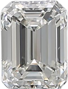 0.5 Carat H VS2 Emerald Natural Diamond