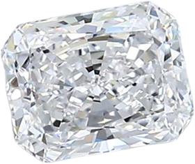 0.53 Carat D IF Radiant Natural Diamond