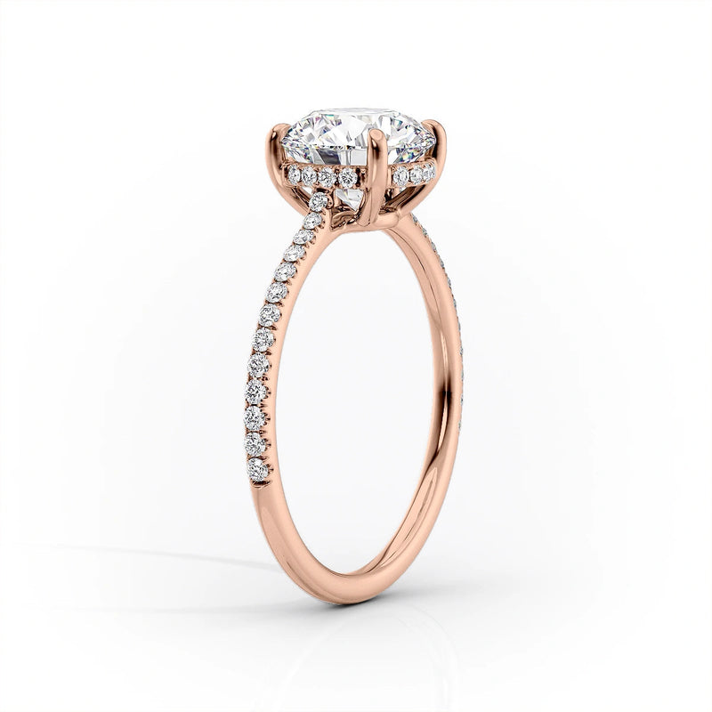 Pear Rose Gold 14K The Pave Maia, Pear Rose Gold 18K The Pave Maia