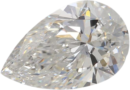 2.03 Carat F VVS2 Pear Lab Diamond