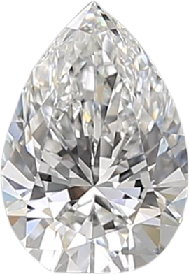0.52 Carat E VS2 Pear Natural Diamond