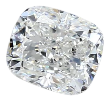 0.9 Carat H IF Elongated Cushion Natural Diamond