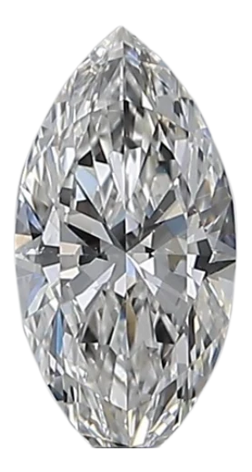 0.5 Carat F SI1 Marquise Natural Diamond