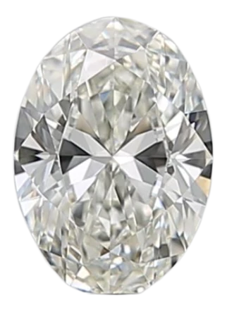 0.53 Carat I VVS2 Oval Natural Diamond