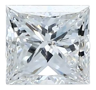 0.7 Carat E SI1 Princess Natural Diamond