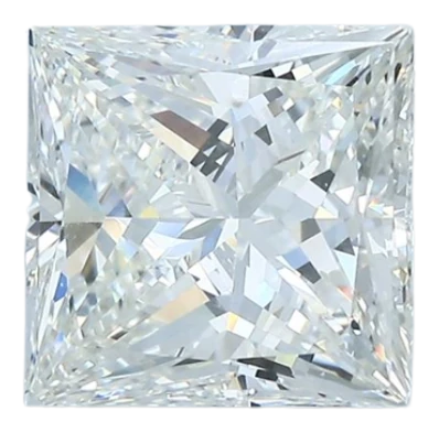 2.01 Carat H SI1 Princess Natural Diamond