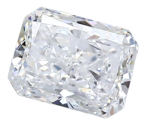 1.51 Carat F VVS1 Radiant Natural Diamond