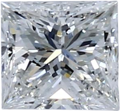 0.53 Carat F VS2 Princess Natural Diamond
