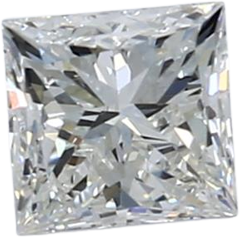 0.56 Carat I VVS1 Princess Natural Diamond