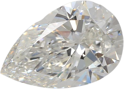 2.04 Carat F VVS2 Pear Lab Diamond