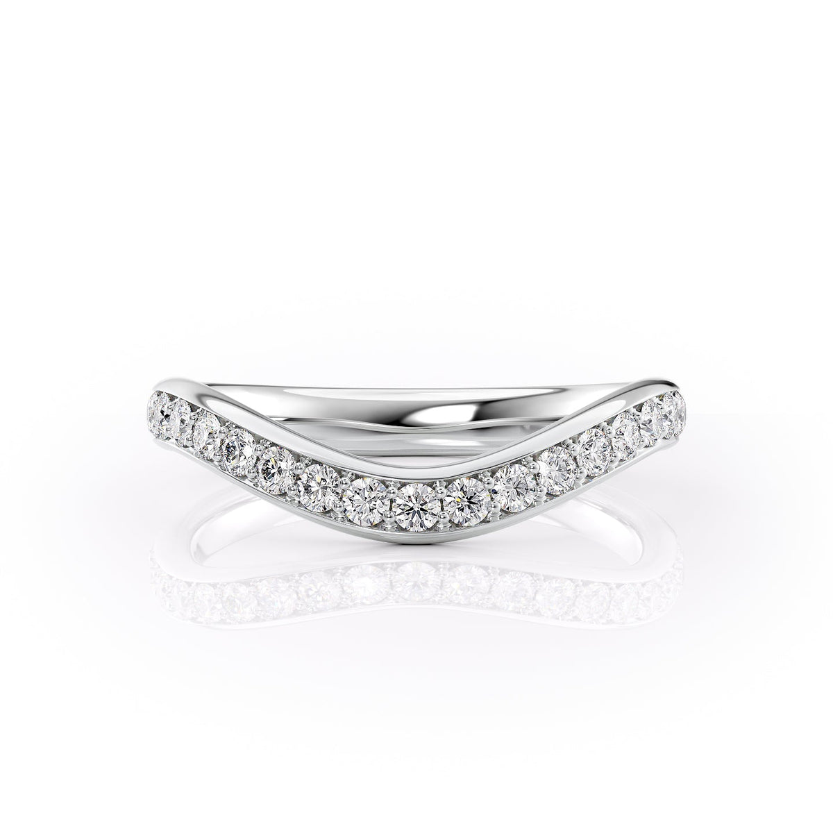 14k White Gold Pave 3MM The Pave Berta 18k White Gold Pave 3MM The Pave Berta