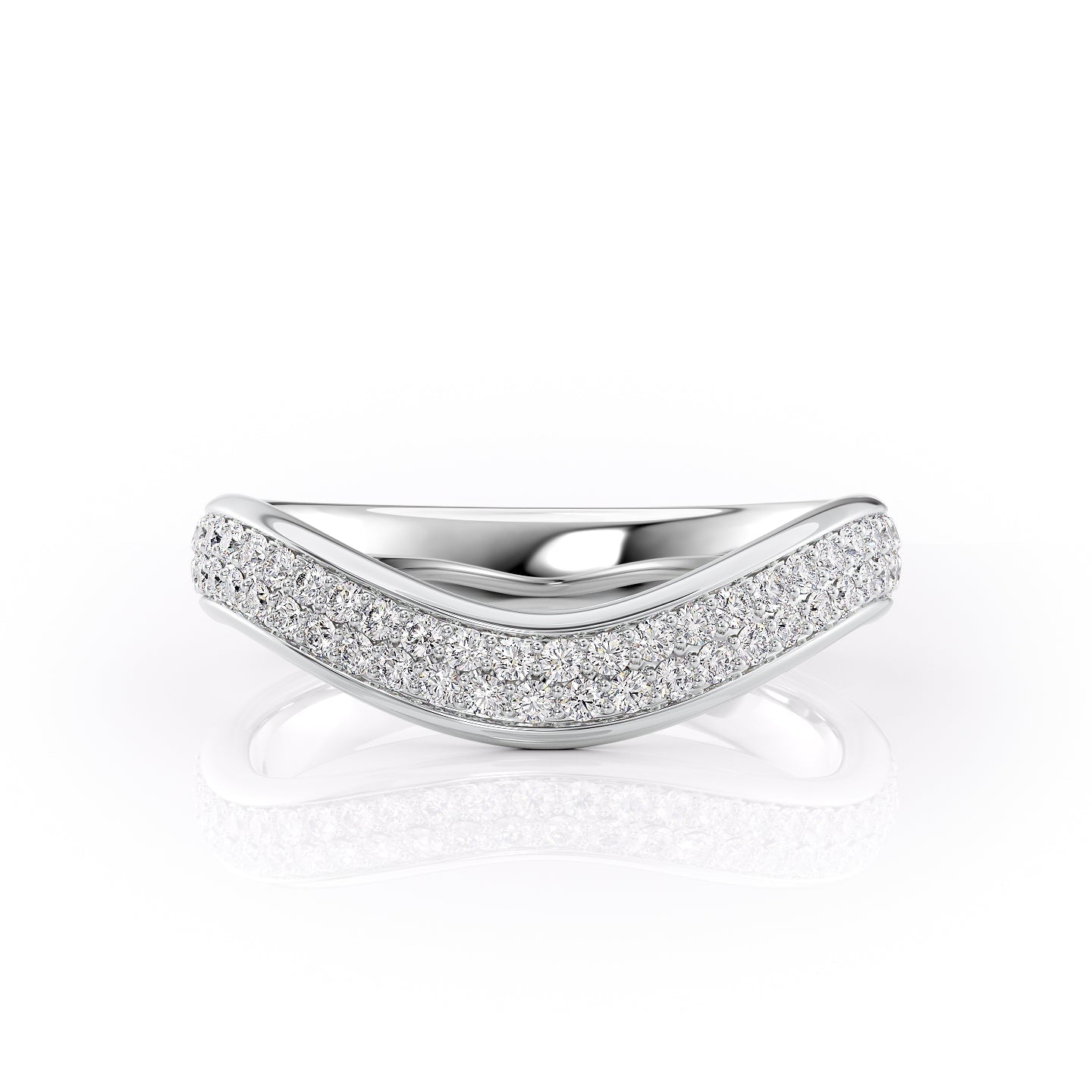 14k White Gold Pave 4MM The Pave Berta 18k White Gold Pave 4MM The Pave Berta