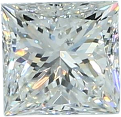 0.71 Carat J SI1 Princess Natural Diamond