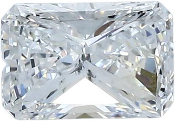 0.9 Carat F SI1 Radiant Natural Diamond