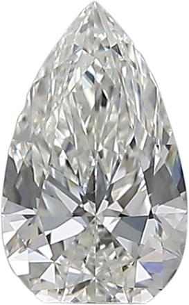 0.51 Carat H SI1 Pear Natural Diamond