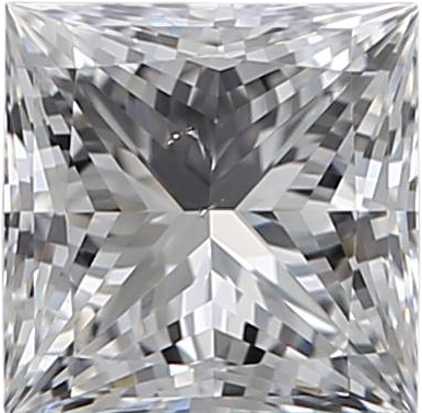 0.5 Carat E SI1 Princess Natural Diamond